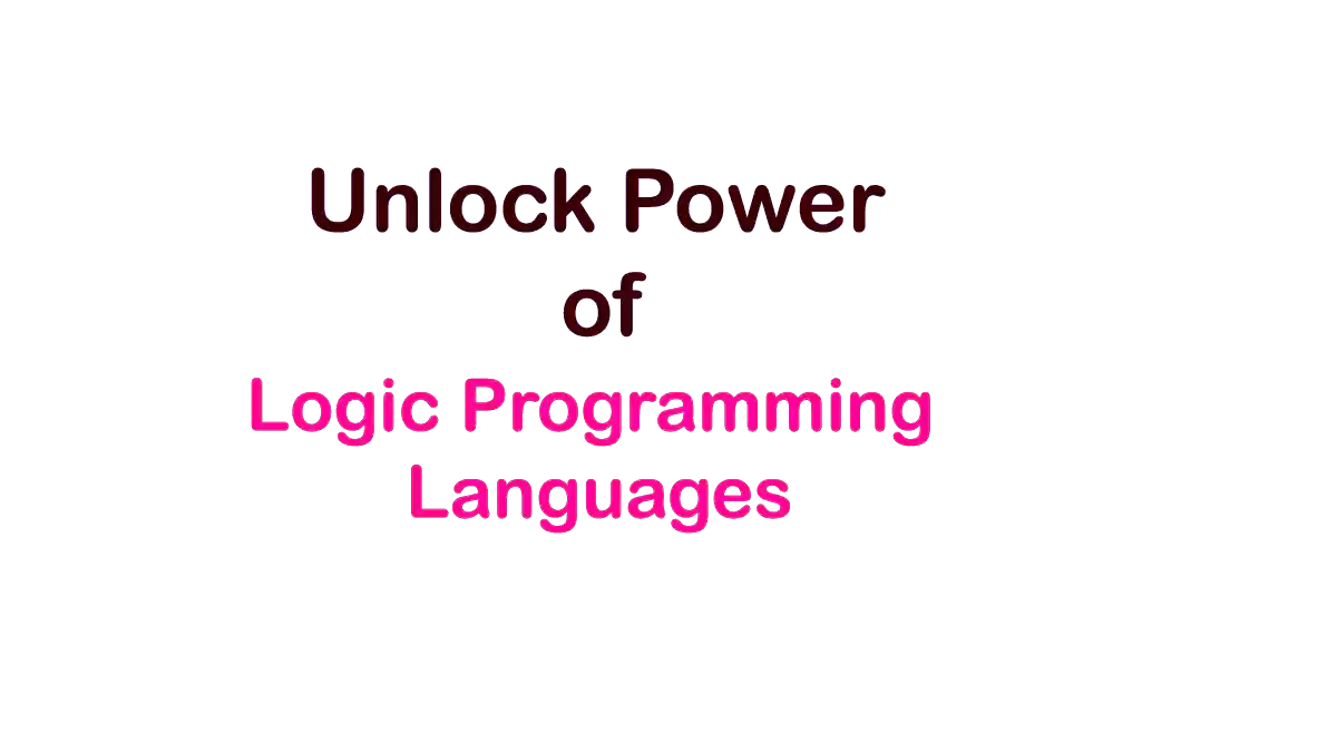 logic programming languages